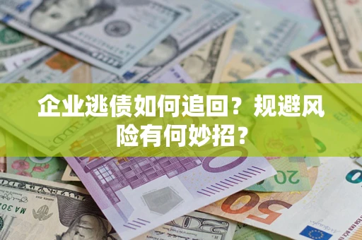 武汉企业逃债如何追回？规避风险有何妙招？