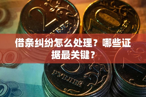 武汉借条纠纷怎么处理？哪些证据最关键？