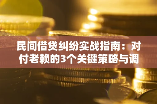 武汉民间借贷纠纷实战指南：对付老赖的3个关键策略与调解盲区解析
