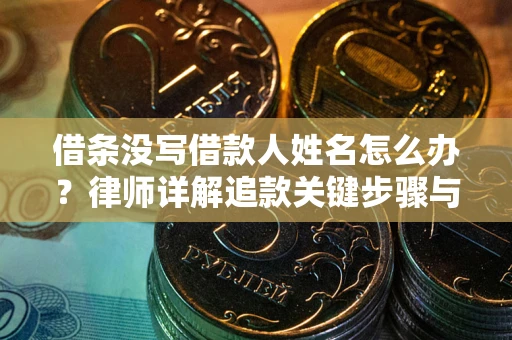 武汉借条没写借款人姓名怎么办？律师详解追款关键步骤与证据链构建