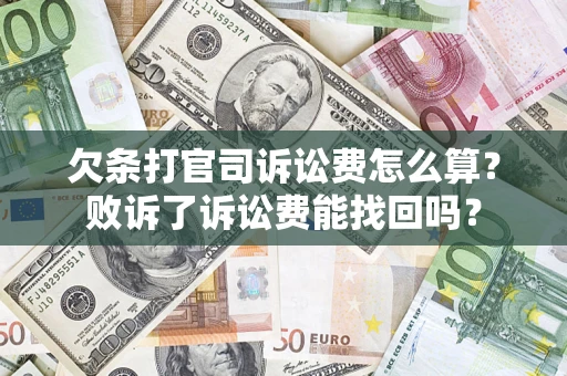 武汉欠条打官司诉讼费怎么算？败诉了诉讼费能找回吗？