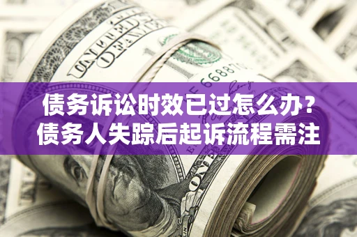 武汉债务诉讼时效已过怎么办？债务人失踪后起诉流程需注意什么？