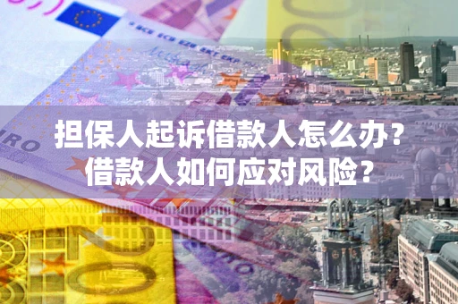 武汉担保人起诉借款人怎么办？借款人如何应对风险？