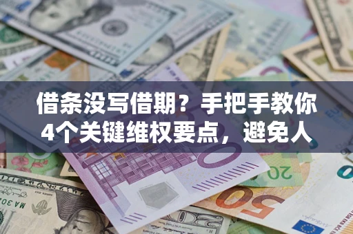 武汉借条没写借期？手把手教你4个关键维权要点，避免人财两空