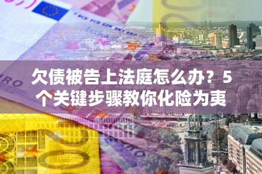 武汉欠债被告上法庭怎么办？5个关键步骤教你化险为夷