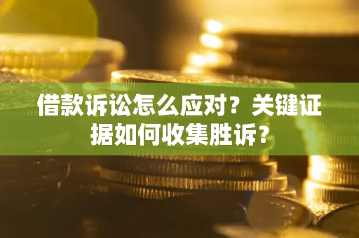武汉借款诉讼怎么应对？关键证据如何收集胜诉？