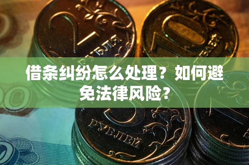 武汉借条纠纷怎么处理？如何避免法律风险？