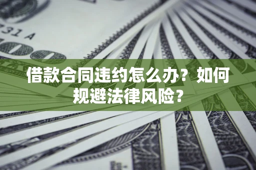 武汉借款合同违约怎么办？如何规避法律风险？